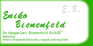 eniko bienenfeld business card